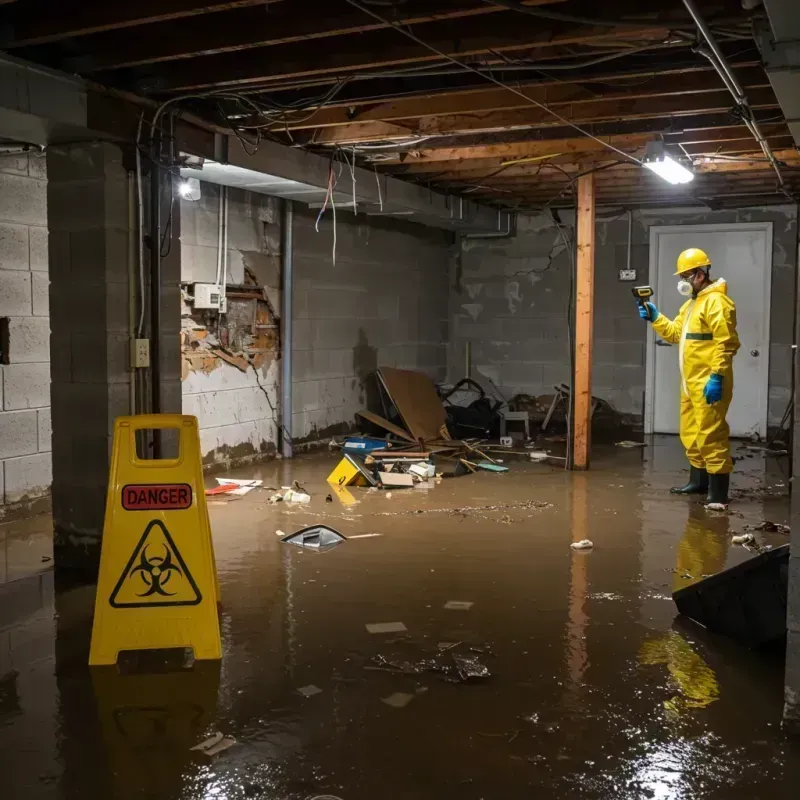 Flooded Basement Electrical Hazard in Midland County, TX Property